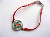 Bijuterie metal si sticla, bratara femei cu motiv traditional 29658