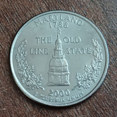 M3 C50 - Quarter dollar - sfert dolar - 2000 - Maryland - D - America USA
