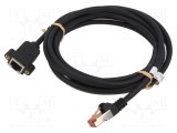 Prelungitor RJ45 S/FTP 6 litat 2m Goobay LSZH negru 27AWG