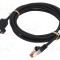 Prelungitor RJ45 S/FTP 6 litat 2m Goobay LSZH negru 27AWG