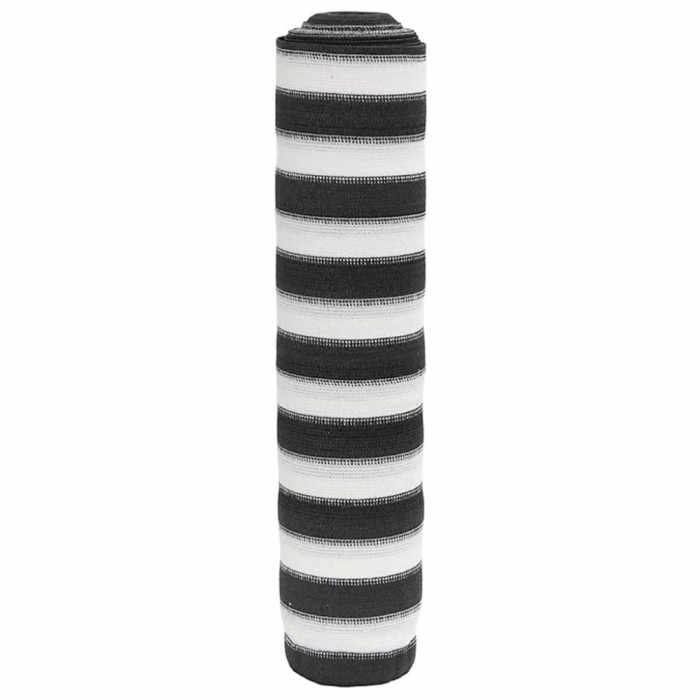 vidaXL Plasă protecție intimitate antracit/alb 2x25 m, HDPE 150 g/m&sup2; 4003684