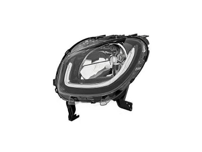 Far Smart Fortwo (W453), 11.2014-; Forfour (W453), 11.2014-, fata, Stanga, cu LED daytime running light; H4; electric; fara motoras; foto