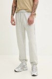 Abercrombie &amp; Fitch pantaloni de trening barbati, culoarea gri, melanj, KI176-5140