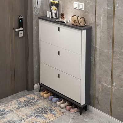 Pantofar 603 MDF White 90x24x118cm foto