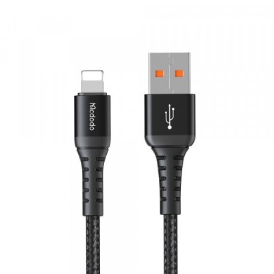 Cablu Date si Incarcare USB-A - Lightning McDodo CA-2261, 18W, 1m, Negru foto