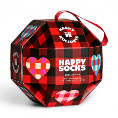 Happy Socks sosete Bauble Sock Gift Box culoarea rosu