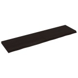Cumpara ieftin Blat de masă maro 200x50x(2-6) cm, lemn masiv stejar tratat