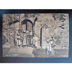 Carte postala, scena din piesa Luceafarul actul I, scena I inceput de secol XX