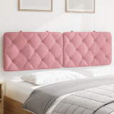 Perna tablie de pat, roz, 160 cm, catifea GartenMobel Dekor, vidaXL