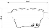 Placute frana Citroen C4 1 (Lc); Peugeot 207 (Wa, Wc), 307 (3a/C) (3h) SRLine parte montare : Punte spate