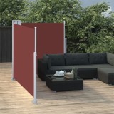 Copertina Laterala Retractabila Gossi, 100x600cm, Maro, Poliester, Protectie UV, Vant, Intimitate, Gradina, Terasa