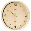 Ceas de perete Teesa 30cm, cadran luminos, silentios, design lemn, quartz, baterie AA