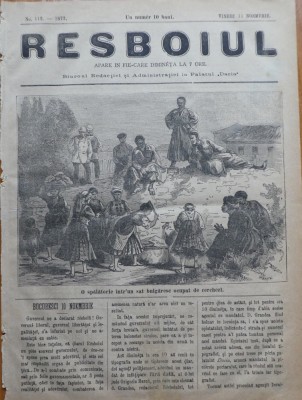 Ziarul Resboiul, nr. 112, 1877, O spalatorie intr-un sat bulgaresc ocupat foto