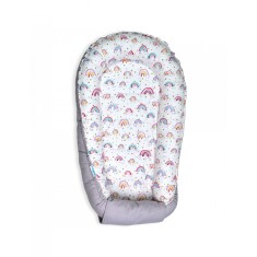 Baby Nest din Bumbac, model curcubeu