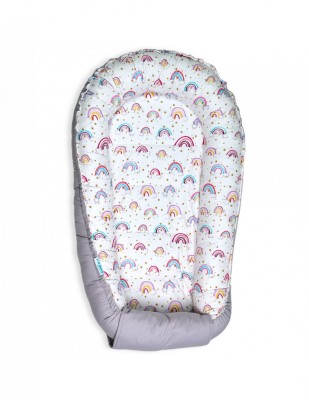 Baby Nest din Bumbac, model curcubeu foto