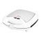 Sandwich maker 3 in 1 Ecg, 700 W, otel inoxidabil, placi detasabile, Alb