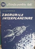 Zborurile Interplanetare A.A. Sternfeld, 1957, Cartea Rusa, Stiinta pentru Toti, Fizica, Romana, 74 pagini