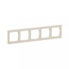 Rama ornament 5 posturi Legrand Suno ivoar 721585