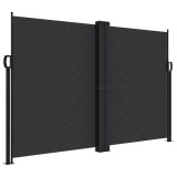 Cumpara ieftin Copertina laterala retractabila, negru, 160 x 600 cm