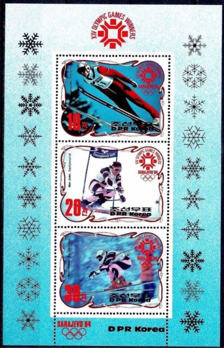 COREEA DE NORD 1984 JOCURILE OLIMPICE DE IARNA SARAJEVO SCHI
