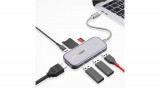 BlitzWolf BW-TH5 7in1 Hub Adapter USB-C la 3xUSB 3.0, HDMI, USB-C PD, SD, microSD