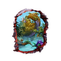 Sticker decorativ cu Dinozauri, 85 cm, 4253ST-1