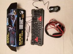 Kit Gaming Tastatura-Mouse-Casti GXKMH-200 foto