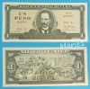 Cuba 1 Peso 1986 &#039;Fidel Castro&#039; UNC serie: DA16 002801 p#102