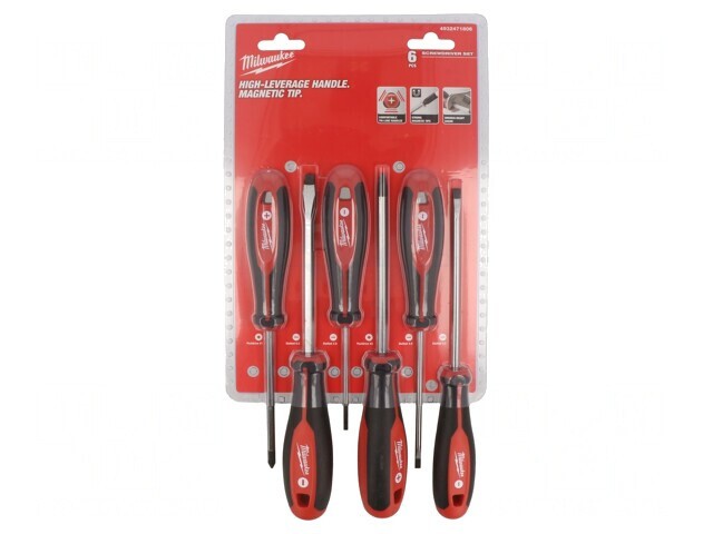 Kit Șurubelnițe Pozidriv și Plate - 6 Bucăți