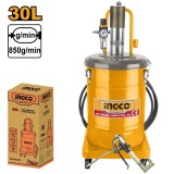 Cumpara ieftin Pompa de gresat Gresor Pneumatic 30L, 6-8bar, Ingco AGL02301