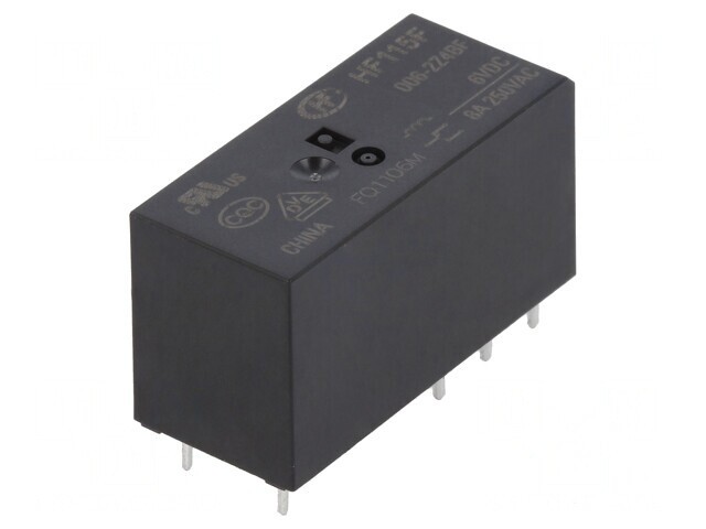 Releu Electromagnetic DPDT 6VDC 8A PCB