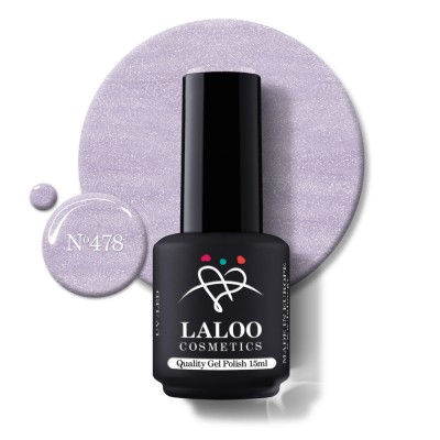 &amp;Nu;&amp;omicron;.478 Paste shimmering Lilac | Laloo gel polish 15ml foto