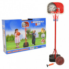 vidaXL Set de joc de baschet portabil, reglabil, 138,5-166 cm