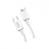 Cablu de date PD XO - NB124, USB Type-C la USB Type-C, 40W, 1m, Alb Blister