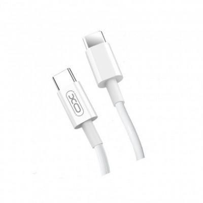 Cablu de date PD XO - NB124, USB Type-C la USB Type-C, 40W, 1m, Alb Blister foto