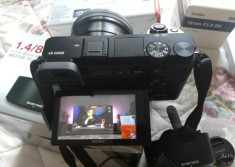 SONY alfa A6000 , 24 MP, FULL HD, ca nou cutie card, 11k cadre foto