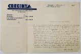 SCRISOARE EXPEDIATA DE ROMANCIERUL PETRU MANOLIU REGIZORULUI SICA ALEXANDRESCU , CU ANTETUL ZIARULUI &#039;&#039; CREDINTA &#039;&#039; , BUCURESTI , 1935