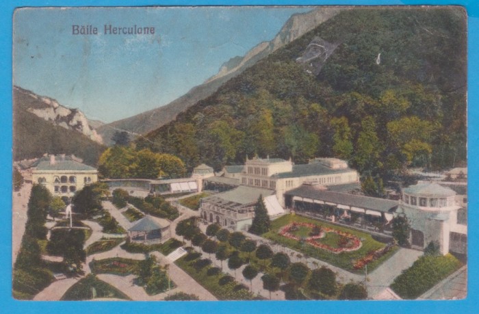 (38) CARTE POSTALA - ROMANIA - BAILE HERCULANE - 1922