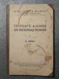 N. Iorga - Ce poate ajunge un meseriaș rom&acirc;n (Biblioteca Muncii)