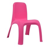 Scaun din Plastic Roz Mat, Fara Brate, pentru Copii, 38x44x52 cm