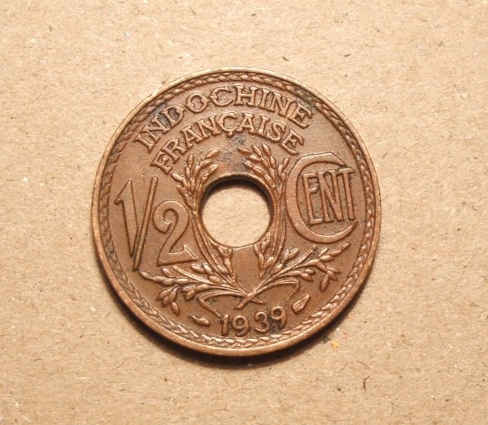 INDOCHINA 1/2 CENTI 1939