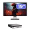 Pachet Calculator Second Hand HP EliteDesk 800 G3 Mini PC, Intel Core i5-6500T 2.50GHz, 16GB DDR4, 256GB SSD + Monitor 19&amp;quot; NewTechnology Media