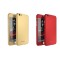 Pachet IPAKY 2 Huse - Full Protection 360 - Iphone 6 Plus / 6S Plus (Gold/Red) cu Folie Protectie Ecran
