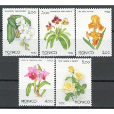 Monaco 1990 Mi 1947/51 MNH - Flori: Expoziție horticolă int EXPO &#039;90, Osaka