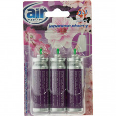 Rezerve Odorizant Spray AIR Japanese Cherry, 15 ml, 3 Buc/Set, Rezerve Odorizante Camera, Rezerve Odorizante Casa, Rezerve Odorizant Pulverizator de C