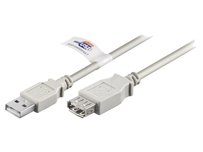 Cablu USB 2.0 5m gri