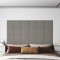 vidaXL Panouri de perete 12 buc. gri deschis 30x30 cm catifea 1,08 m&sup2;