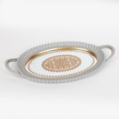 Tava din rasina cu oglinda Grey Gold 39 cm
