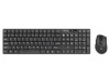 Kit birou negru wireless NATEC USB A US layout 10m