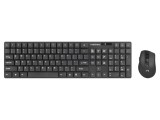 Kit birou negru wireless NATEC USB A US layout 10m